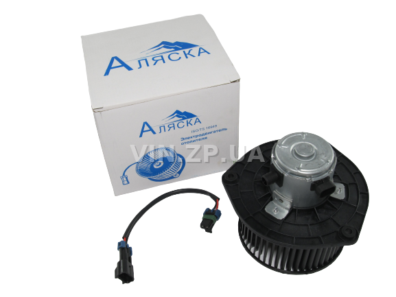 Вентилятор печки ВАЗ 2110-2112, 2170-2172, 2123, 1118 АЛЯСКА с мотором в сб, нов. образца-с проводом (47773)
