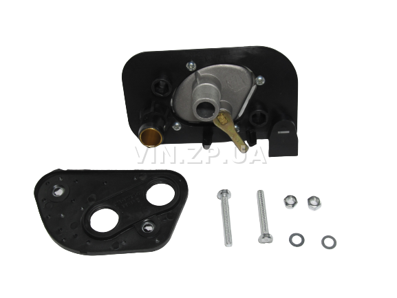 Кран отопителя печки АЛЯСКА ВАЗ 2108, 2109, 21099, 2110, 2113, 2114, 2115, УАЗ 3160, с медной втулкой (47845)