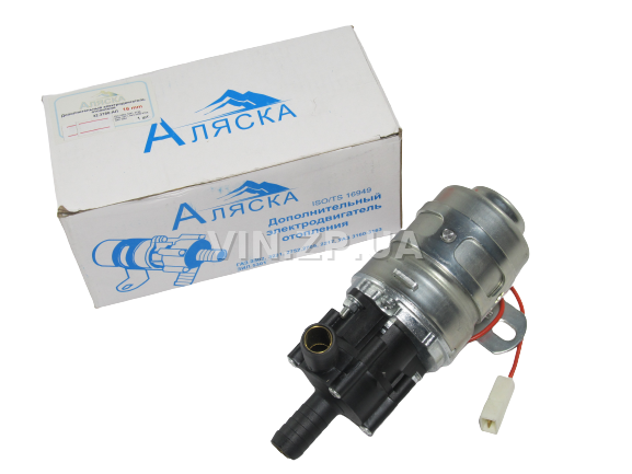 Насос отопителя салона 16мм АЛЯСКА ГАЗ, ГАЗель, Соболь 2705, 2217, УАЗ, диаметр штуцера 16 мм, циркуляционный электронасос, 1