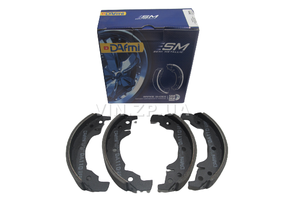 Задние тормозные колодки DAfmi Таврия 1102, 1103, 1105, к-кт 4 штуки, серия Semi Metallic 1
