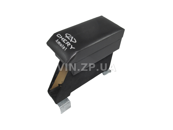 Подлокотник органайзер VRN Чери Амулет, черный с вышивкой "Chery Amulet" 1