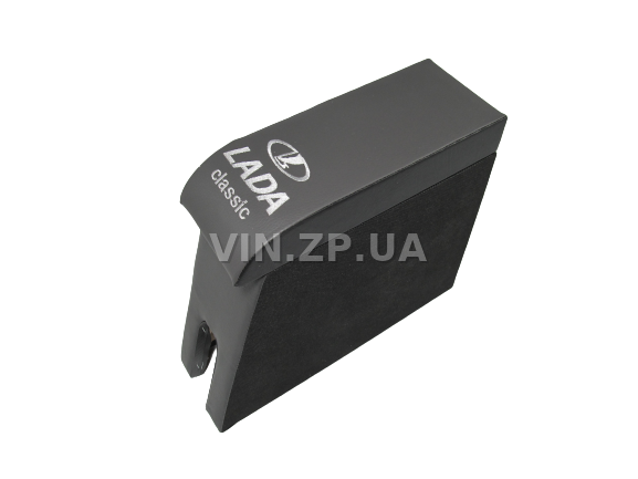 Подлокотник органайзер VRN ВАЗ 2101, 2102, 2103, 2106, черно-серый с вышивкой "Lada Classic" 2