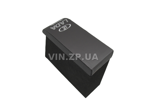 Подлокотник органайзер VRN ВАЗ 2101, 2102, 2103, 2106, черно-серый с вышивкой "Lada Classic" 4