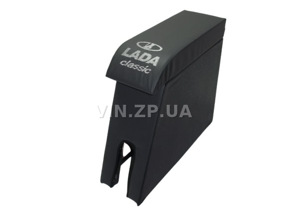 Подлокотник органайзер VRN ВАЗ 2101, 2102, 2103, 2106, черно-серый с вышивкой "Lada Classic" 1