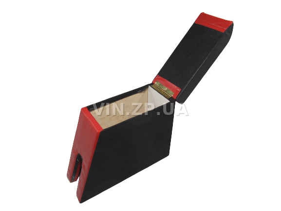 Подлокотник органайзер VRN ВАЗ 2104, 2105, 2107, черно-красный с вышивкой "Lada Classic" 3