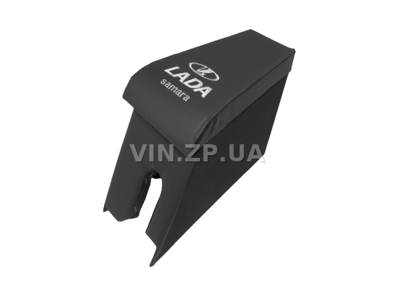 Подлокотник органайзер VRN ВАЗ 2108, 2109, черно-серий с вышивкой "LADA Samara" 2