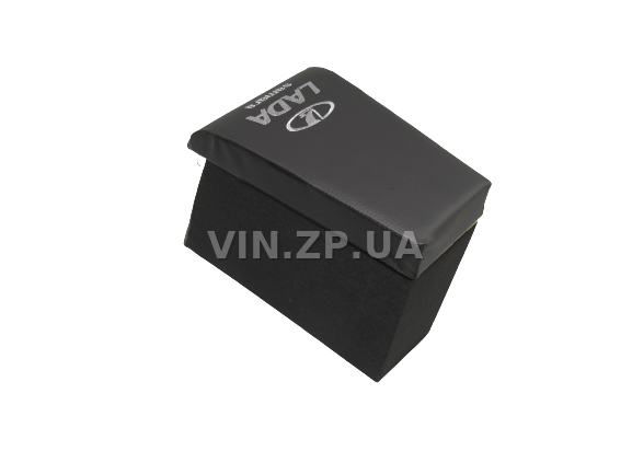 Подлокотник органайзер VRN ВАЗ 2108, 2109, черно-серий с вышивкой "LADA Samara" 4