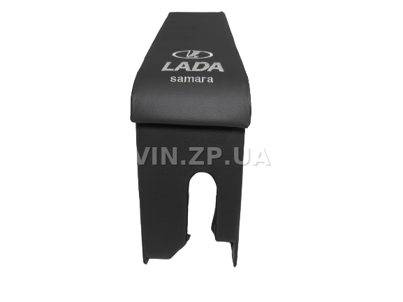 Подлокотник органайзер VRN ВАЗ 2108, 2109, черно-серий с вышивкой "LADA Samara" 6