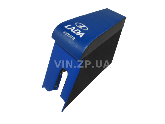 Подлокотник органайзер VRN ВАЗ 2108, 2109, черно-синий с вышивкой "LADA Samara" 2