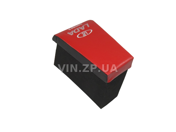 Подлокотник органайзер VRN ВАЗ 2108, 2109, черно-красный с вышивкой "LADA Samara" 4