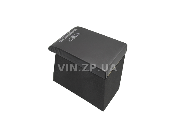 Подлокотник органайзер VRN Ланос, Сенс, черно-серый с вышивкой "Daewoo Lanos" 4