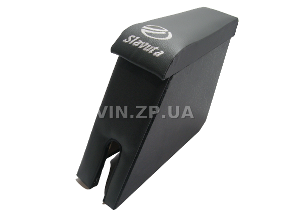 Подлокотник органайзер VRN ЗАЗ 1103 Славута, черно-серый с вышивкой "Slavuta " 1