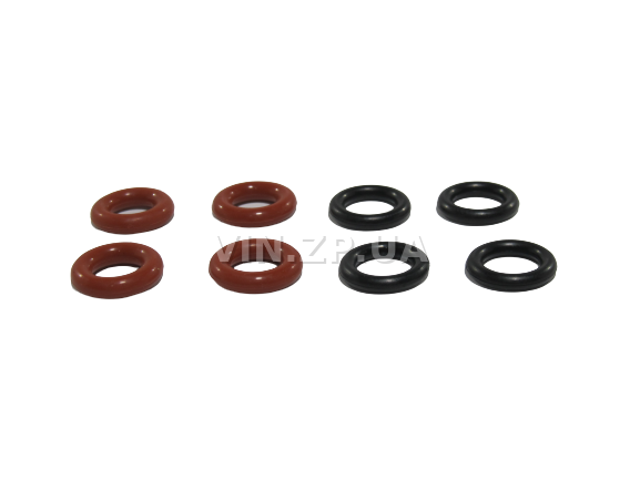 Кольцо уплотнительное форсунки Ланос, Сенс, Нексия FSO к-кт 8шт, OEM 25169195, 17108225 (48717) 4