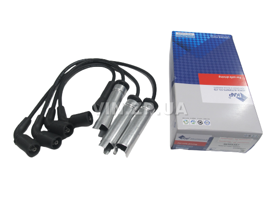 Провода высоковольтные KAP Ланос, Авео, с 8-ми клапанным двигателем 1.5л, силикон, с металлическим наконечником, OEM 96305387 1