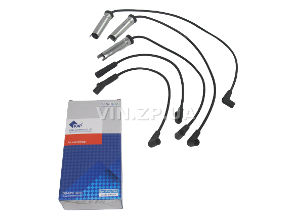 Провода высоковольтные KAP Нексия с 8-ми клапанным двигателем 1.5 л, силикон, с металическими наконечниками, OEM 93746999 2