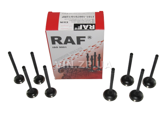 Клапан RAF ВАЗ 2101, 2102, 2103, 2104, 2105, 2106, 2107, 2121, 21213, комплект впуск-выпуск 8 шт 2