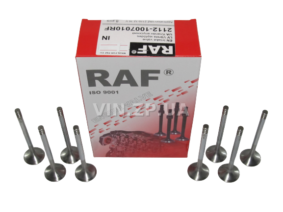 Клапан RAF ВАЗ 2110, 2111, 2112, 16 клап двиг, комплект впуск 8 шт 1