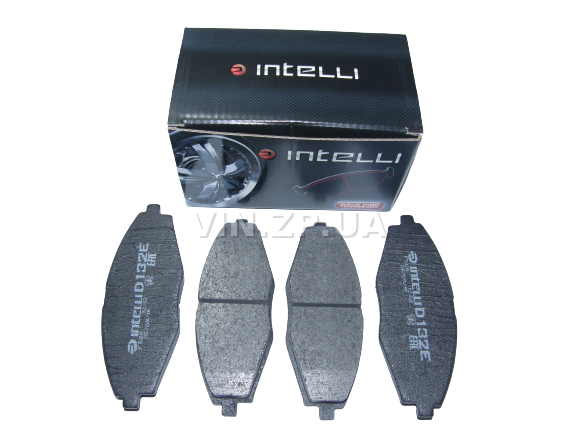 Колодки тормозные передние DAFMI Ланос, Сенс, Матиз, R13", комплект 4шт, серия премиум-INTELLI, 96316582 1