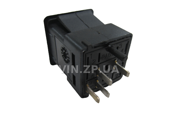 Кнопка противотуманных фар передних WTE ВАЗ 2108, 2109, 21099, Таврия 1102, 1103, 1105, 4 контакта, 376.3710-04.01 4