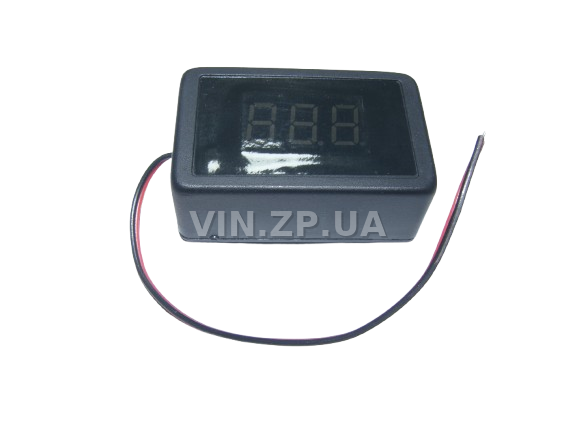 Вольтметр на липучке 0.36'' 12-24V EuroSport 3 знака, красная подсветка (56468)