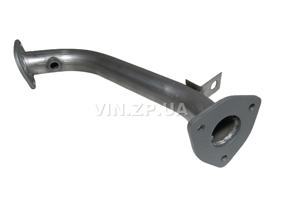 Труба приемная ВИДЕКС Ланос 1.4, с отверстием под датчик, алюминизированная (56581) 2