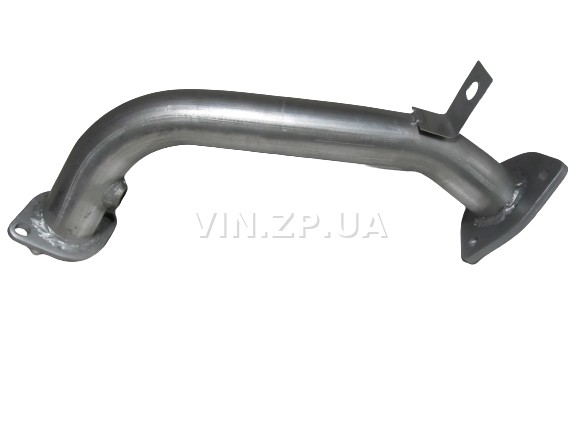 Труба приемная ВИДЕКС Ланос 1.4, с отверстием под датчик, алюминизированная (56581)