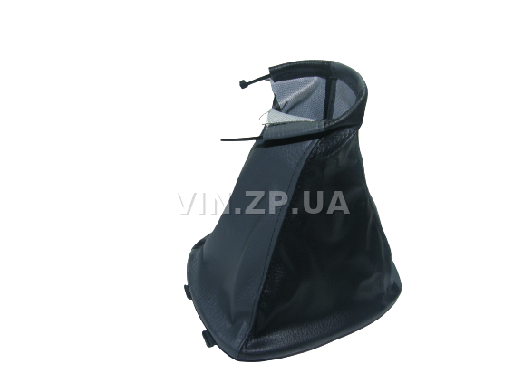 Чехол ручки КПП VRN Ланос, Сенс (DAEWOO LANOS, SENS ) черно-серый эко-кожа 1