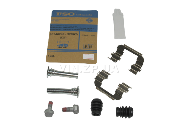 Палец направляющий ремкомплект суппорта FSO Ланос, Сенс, первый ремонтный размер +0,25, OEM 93740249 1