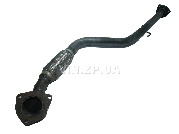 Труба приемная Ланос 1.5 Евро-2 ВИДЕКС под вертикальный катализатор, длинная, алюминизированная OEM TF69Y0-1203010-22 (56990)