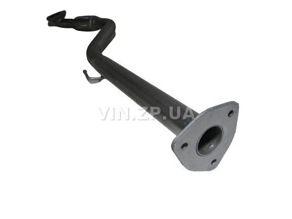 Труба приемная ВИДЕКС Сенс, Ланос 1.3i-1.5i Евро-3, с 2000 года, с отверстием под датчик, алюминизированная сталь (56991) 6