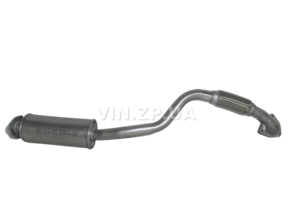 Труба приемная ВИДЕКС Лачетти 1.4i-1.6i, алюминизированная, 96490131 (56993) 2