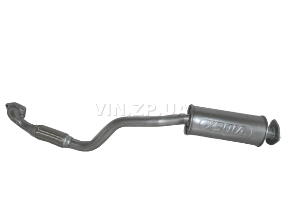 Труба приемная ВИДЕКС Лачетти 1.4i-1.6i, алюминизированная, 96490131 (56993) 4