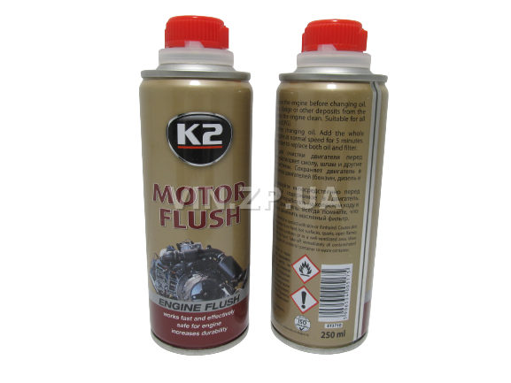 Промывка двигателя К2 MOTOR FLUSH 250 мл очиститель масляной системы (57066)