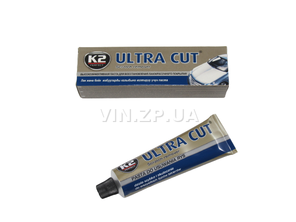 Паста полироль кузова и фар К2 Ultra Cut 100 гр, для глубоких царапин кузова, для ручной полировки (57085) 2
