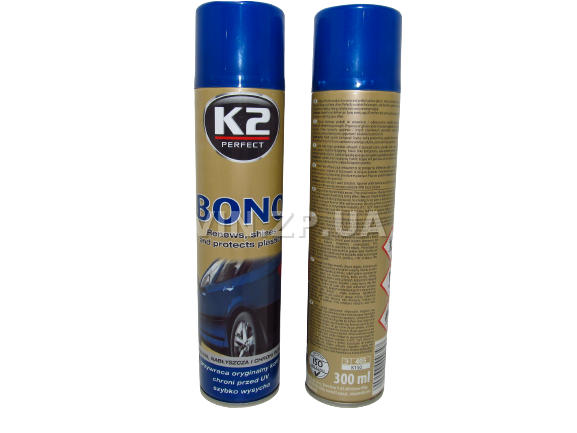 Полироль чернитель шин и наружного пластика К2 Bono 300 мл аэрозоль (57094)