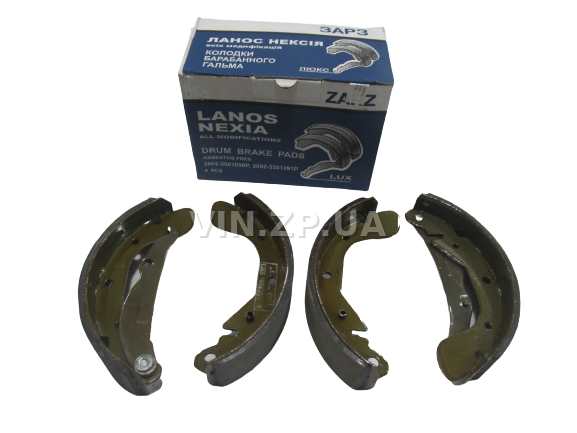 Колодки тормозные задние ЗАРЗ Ланос, Сенс, Нексия, комплект 4шт, 96226110 1