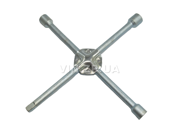 Ключ колёсный балонный VORTEX "крест" 21 х 19 х 17 х 1/2", усиленный 2