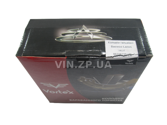 Колодки тормозные задние VORTEX Ланос, Сенс, Нексия, комплект 4шт, 96226110 2