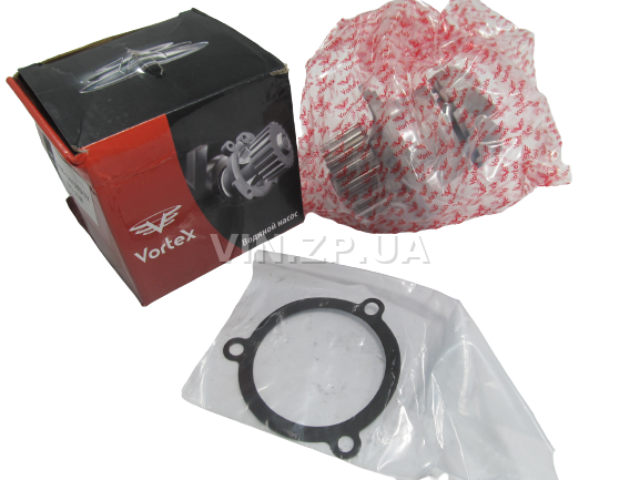 Насос водяной помпа VORTEX ВАЗ 2108, 2109, 21099, 2110, 2111, 2112, 2113, 2114, 2115, с чугунной крыльчаткой (57672) 2