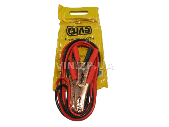 Стартовые провода прикуривания 150A СИЛА 2.5м, комплект 2 шт, сумка (57719)