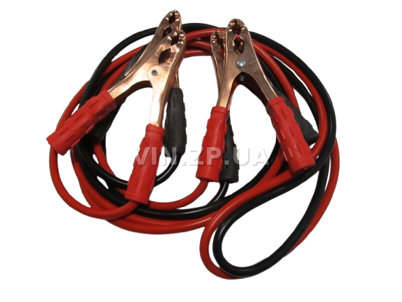 Стартовые провода прикуривания 300A СИЛА 3.0м, комплект 2 шт, сумка 2
