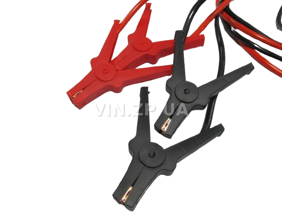 Стартовые провода прикуривания 500A СИЛА 3.5м, комплект 2 шт, клеммы в полной изоляции, сумка 3