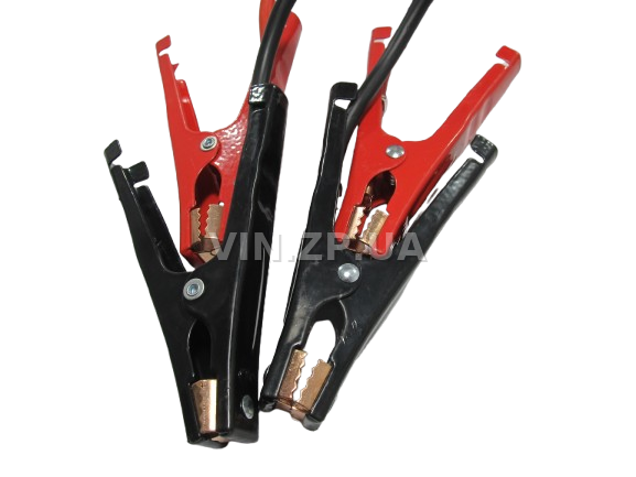 Стартовые провода прикуривания 600A СИЛА 4.0м, комплект 2 шт, клеммы в полной изоляции, сумка 3