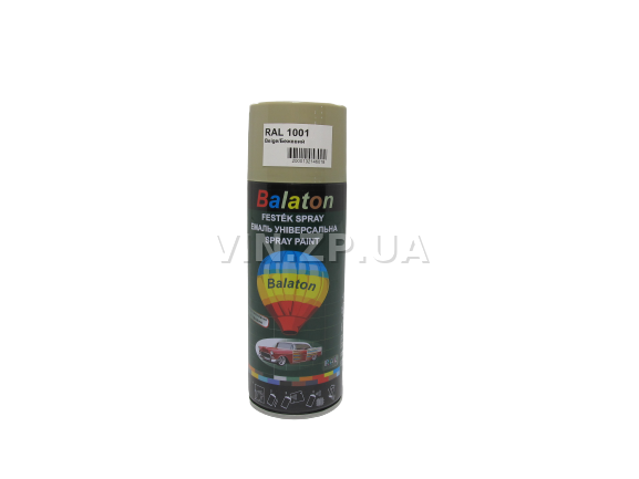 Краска эмаль алкидная бежевая универсальная RAL 1001 BALATON аэрозоль 400 мл (57777) 2