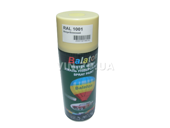 Краска эмаль алкидная бежевая универсальная RAL 1001 BALATON аэрозоль 400 мл (57777)