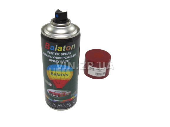 Краска эмаль алкидная темно-красная универсальная RAL 3002 BALATON аэрозоль 400 мл (57780) 5