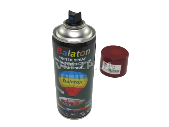 Краска эмаль алкидная вишневая универсальная RAL 3011 BALATON аэрозоль 400 мл (57782) 5