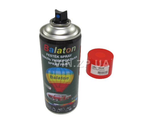 Краска эмаль алкидная красная универсальная RAL 3020 BALATON аэрозоль 400 мл (57783) 5