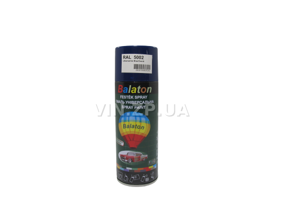 Краска эмаль алкидная синяя универсальная RAL 5002 BALATON аэрозоль 400 мл (57784) 2