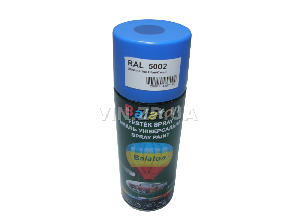 Краска эмаль алкидная синяя универсальная RAL 5002 BALATON аэрозоль 400 мл (57784)